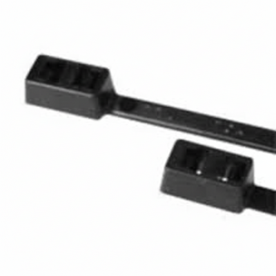 12" 50lb Black Double Loop Cable Ties 100/bag Part #DL12-50-0C