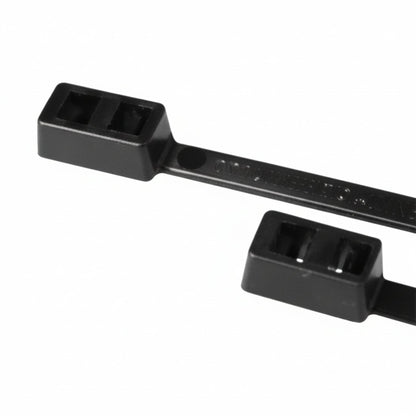 8" 50lb Black Double Loop Cable Ties 500/bag Part #DL8-50-0D