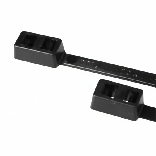 8" 50lb Black Double Loop Cable Ties 500/bag Part #DL8-50-0D
