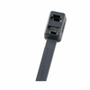 Panduit PLB5EH-C0 19.2" Black Nylon Double Loop Cable Tie 125 lbs 100/Bag
