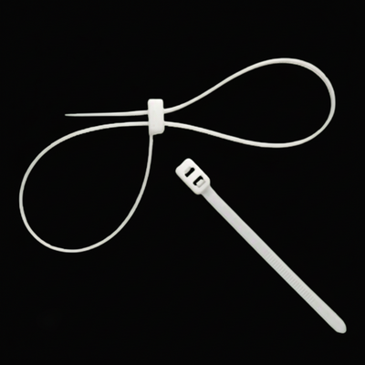 12" 50lb Natrual Double Loop Cable Ties 100/bag Part #DL12-50-9C