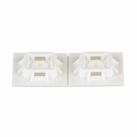 Panduit 4-Way Nylon Cable Tie Holder 1"x1" White ABM100-AT-D