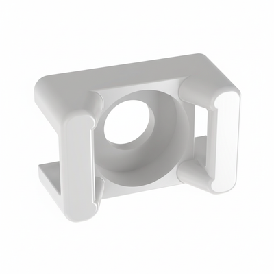 Panduit TM2R6-C Cable Tie Mount, Natural, PA 6.6, 0.63x0.43", #6 Rivet, PK100