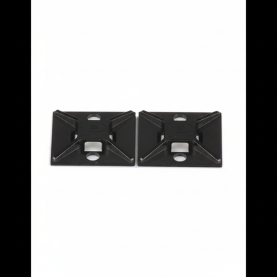 ABM2S-AT-D0 Cable Tie Mount, Black, UV ABS, Acrylic Adh., 1x1", PK500