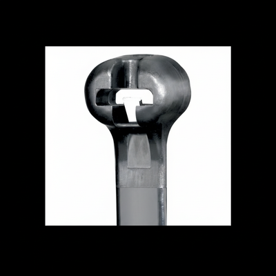 Dome-Top® BT2I-M30 Barb Tie, Black, High Heat PA6.6, 8"L, 40lb, PK1000