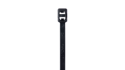 Panduit PLB2S-C0 7.6" Black Nylon Cable Tie 50lb Weather-Resistant