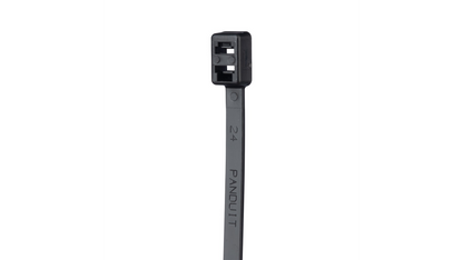 Panduit PLB2S-C0 7.6" Black Nylon Cable Tie 50lb Weather-Resistant