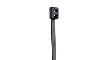 Panduit PLB4H-TL0 14.7" Weather-Resistant Black Nylon Cable Tie 120 lbs 250/Bag
