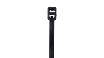 Panduit PLB2S-M0 7.6" Black Nylon Double Loop Cable Tie 50 lbs 1000/pack