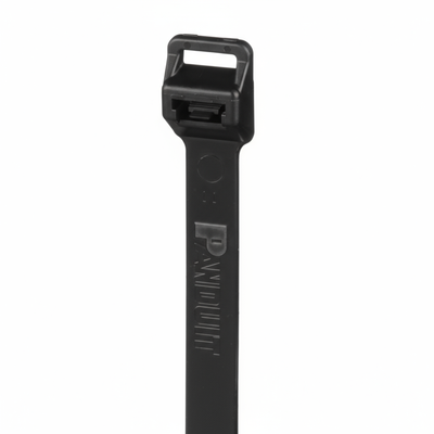 Pan-Ty® PRT5EH-C100 Releasable Cable Tie, Black, UV Polypropylene, 20.1"L, 90lb
