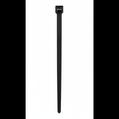 Pan-Ty® PLT8LH-C120 Cable Tie, Black, UV Nylon 12, 27.6"L, 90lb, PK100