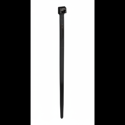 Pan-Ty® PLT8LH-C120 Cable Tie, Black, UV Nylon 12, 27.6"L, 90lb, PK100