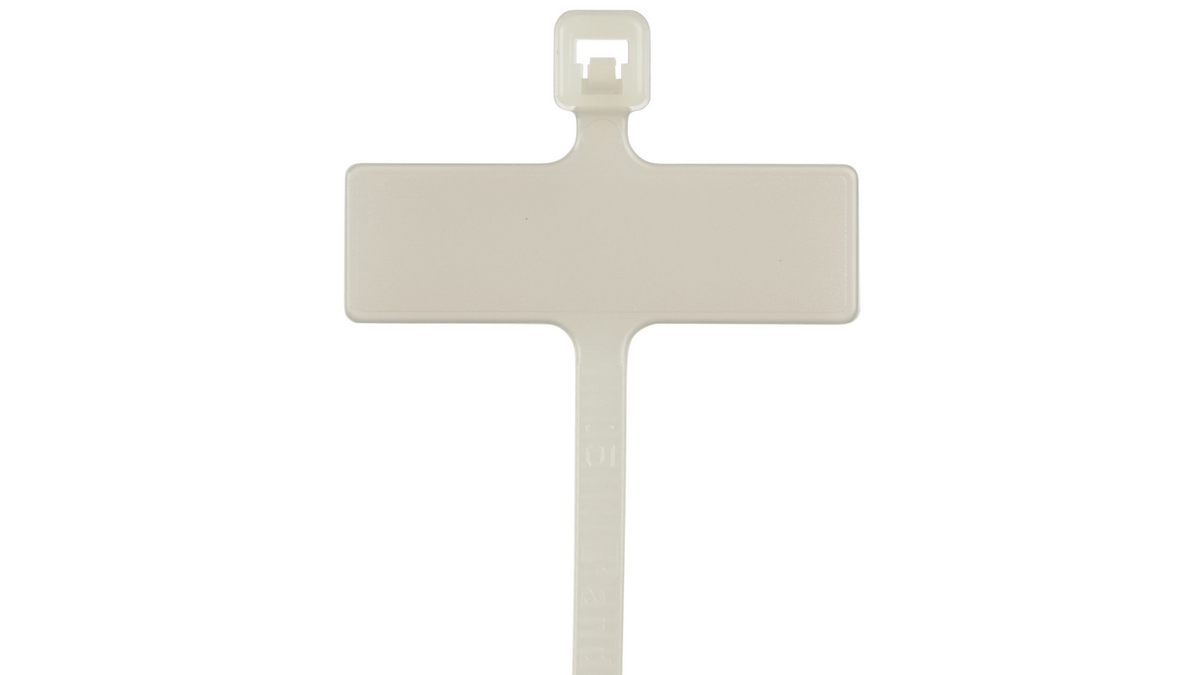 Panduit PLM2M-M 8" Natural Write-On Marker Cable Tie 18 lb 1000/Bag