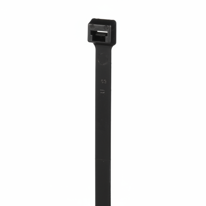 Pan-Ty® PLT8LH-C120 Cable Tie, Black, UV Nylon 12, 27.6"L, 90lb, PK100