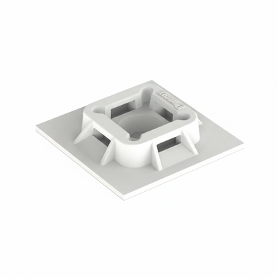 Panduit 4-Way Nylon Cable Tie Holder 1"x1" White ABM100-AT-D