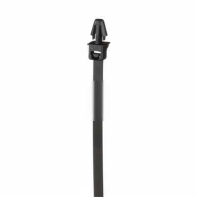 Pan-Ty® PLP2S-M0 Locking Push Mount Tie, Black, UV PA6.6, 7.9"L, 50lb, PK1000