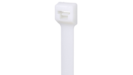 Panduit PLT2.5I-M Pan-Ty® Locking Cable Tie, Natural, 9.7" Length, 40 lb Tensile Strength, 1000/Bag