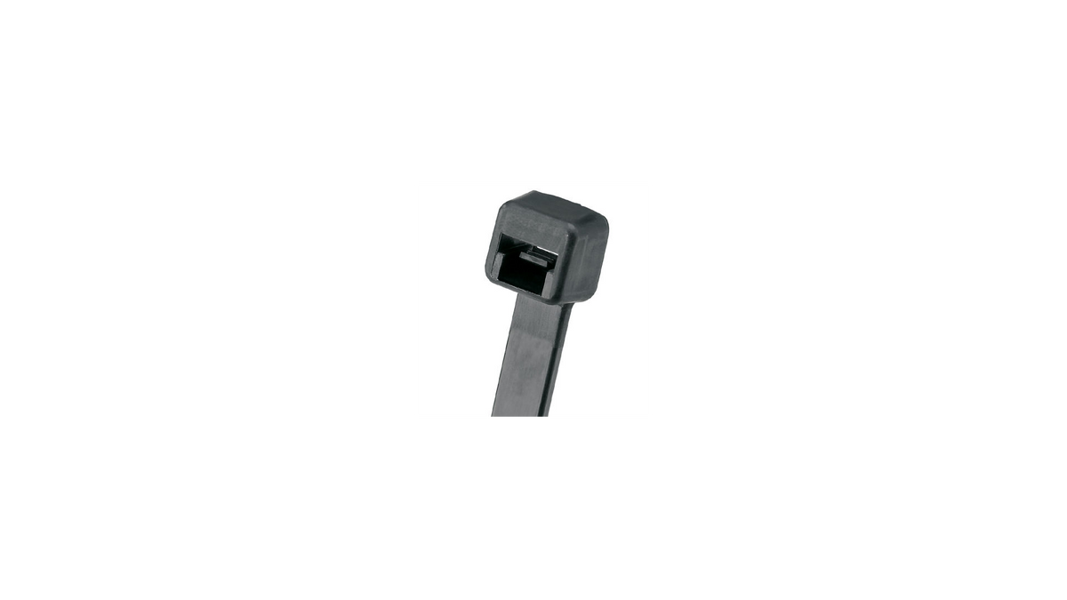 Panduit PLT5S-C0 Pan-Ty® Locking Cable Tie, Black, 17.5" Length, 50 lb Tensile Strength, 100/Bag