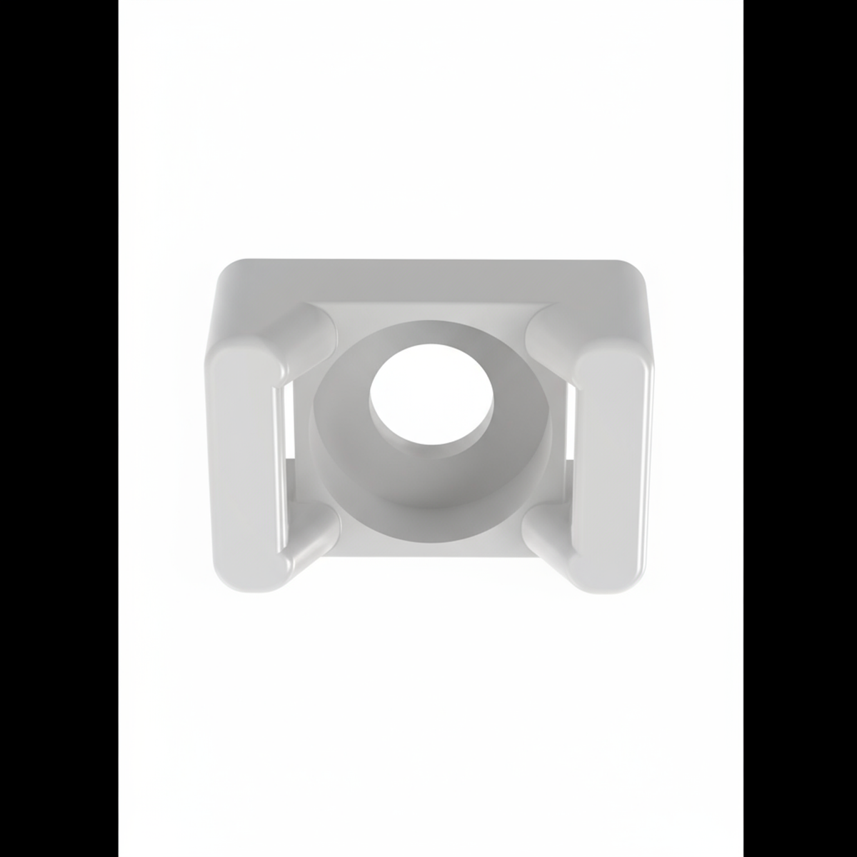Panduit TM2R6-C Cable Tie Mount, Natural, PA 6.6, 0.63x0.43", #6 Rivet, PK100