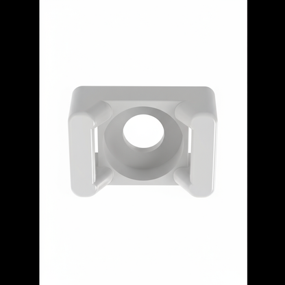 Panduit TM2R6-C Cable Tie Mount, Natural, PA 6.6, 0.63x0.43", #6 Rivet, PK100