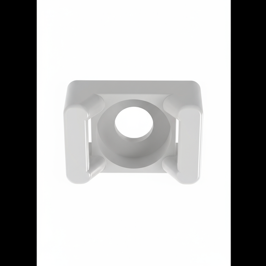 Panduit TM2R6-C Cable Tie Mount, Natural, PA 6.6, 0.63x0.43", #6 Rivet, PK100