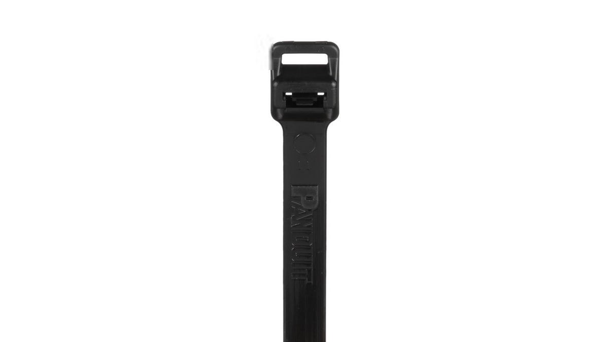 Panduit PRT12EH-C0 Pan-Ty® Releasable Lashing Cable Tie, Black, 40.1" Length, 250 lb Tensile Strength, 100/Bag