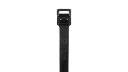 Panduit PRT12EH-C0 Pan-Ty® Releasable Lashing Cable Tie, Black, 40.1" Length, 250 lb Tensile Strength, 100/Bag