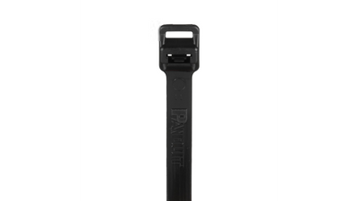 Panduit PRT12EH-C0 Pan-Ty® Releasable Lashing Cable Tie, Black, 40.1" Length, 250 lb Tensile Strength, 100/Bag