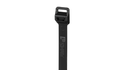 Panduit PRT12EH-C0 Pan-Ty® Releasable Lashing Cable Tie, Black, 40.1" Length, 250 lb Tensile Strength, 100/Bag