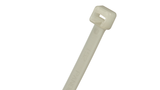 Panduit PRT3S-M Pan-Ty® Releasable Cable Tie, Natural, 11.5" Length, 50 lb Tensile Strength, 1000/Bag