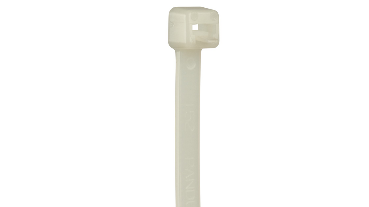 Panduit PRT3S-M Pan-Ty® Releasable Cable Tie, Natural, 11.5" Length, 50 lb Tensile Strength, 1000/Bag