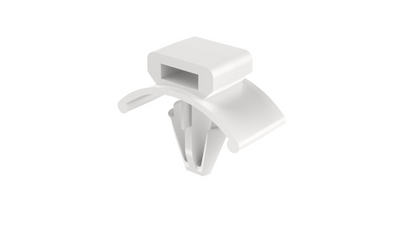 Panduit PWMS-H25-C Winged Push Barb Cable Tie Mount, Natural, 0.75" Length, Nylon 6.6, 100/Bag