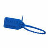 7" 18lb Blue Equilock Adjustable Tamper Resistant Plastic Security Seal 100/Bag