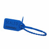 7" 18lb Blue Equilock Adjustable Tamper Resistant Plastic Security Seal 1,000/Bag