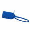 10" 18lb Blue Equilock Adjustable Tamper Resistant Plastic Security Seal 100/Bag