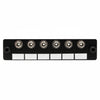 HellermannTyton FAP6MMST Fiber Adapter Panel Preloaded with 6 ST MM, 1/pkg