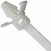 4" 18lb Natural Push Mount Cable Ties With Wings 100/bag Part # PM4-18-9C-WW