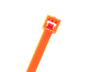 6" 40lb Florescent Orange Cable Ties 100/bag Part # C6-40-Flor Orange 2
