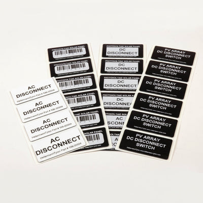 HellermannTyton 596-00503 Foam Nameplate, Rectangular, 1.06" x .49", PET, Black, 500/roll