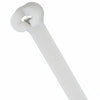 Thomas & Betts TY25MFR 7.31" 50lb Flame Retardant White Cable Ties with Stainless Steel Locking Device 1,000/Bag