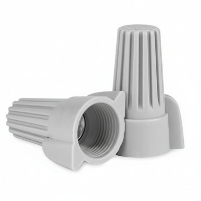Winged Gray Wire Connector 18-10, 250/bag