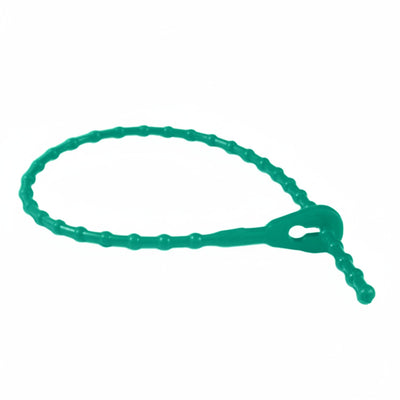 8.9" 75lb Green Bead Tie 1,000/bag, Part# Bead-8-75-0M-Green