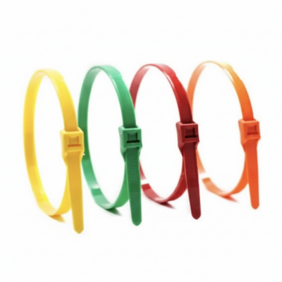 14" 50lb Green Low Profile/In-Line Cable Ties 100/bag