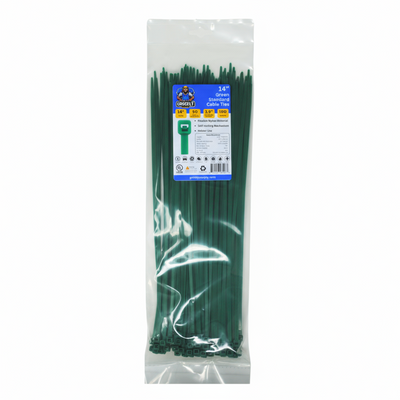 14" 50lb Green Cable Tie 100/bag