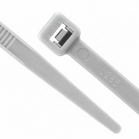 4" 18lb Gray Cable Tie 100/bag