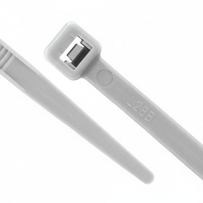 8" 50lb Gray Cable Tie 100/bag
