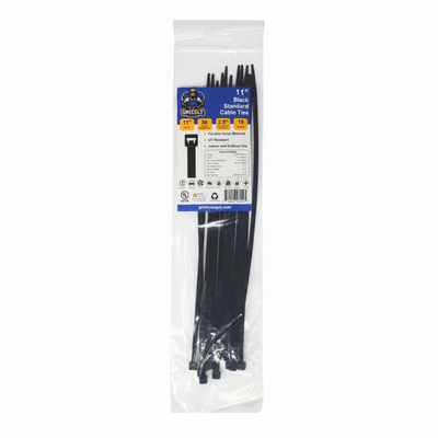 11" 50lb BlackUV Cable Tie 15/bag