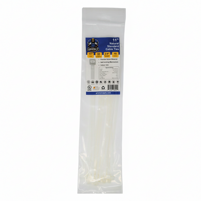 11" 50lb Natural Cable Tie 15/bag