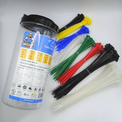 4", 6", 8" Assorted Cable Tie Tube 250/tube