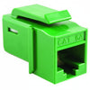 HellermannTyton GSTJ6AU-GN GST Category 6A UTP Modular Keystone Jack, Plenum Rated, Green, 1/bag